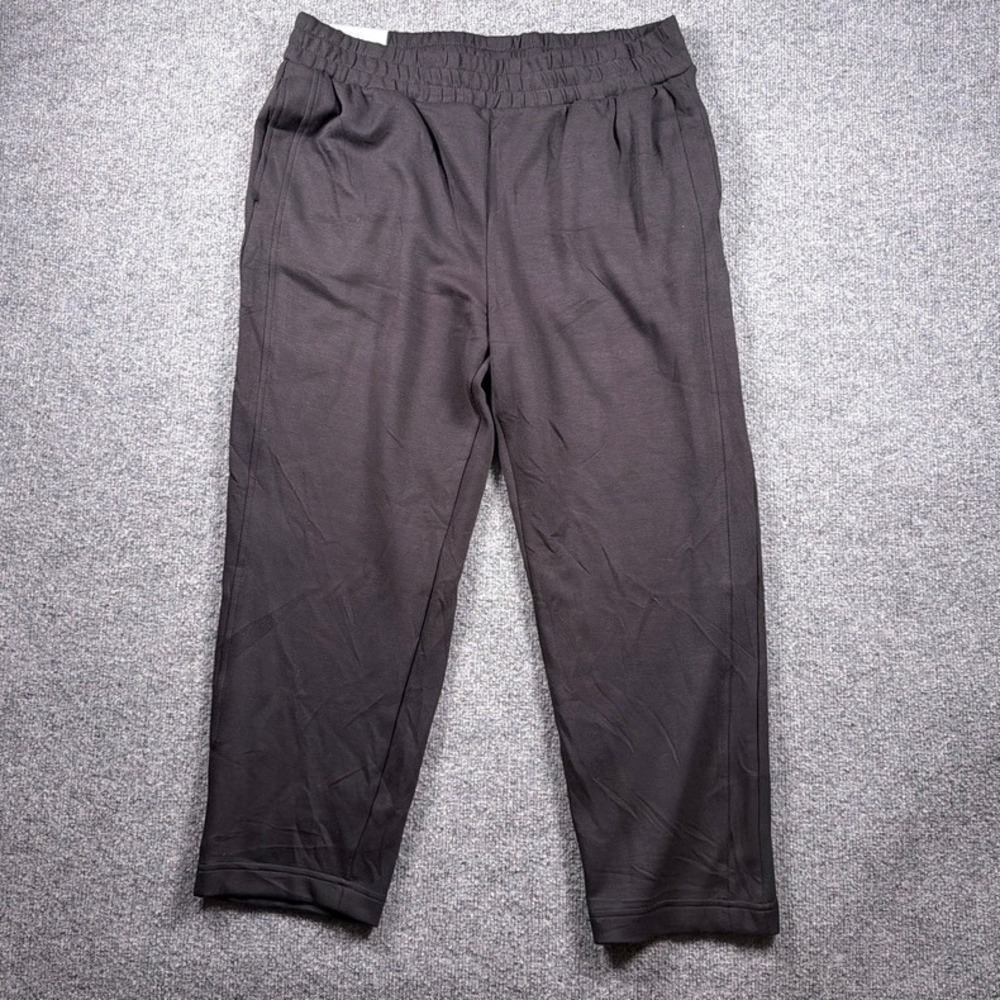 Danskin Luxe Retro Jogger Womens XL Black Elastic Waist Tapered Leg